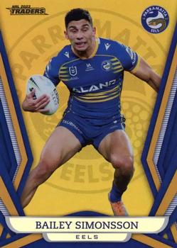 2023 NRL Traders Titanium - Gold Pearl Special #GS100 Bailey Simonsson Front